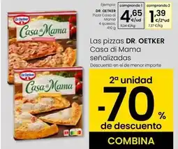 Eroski Dr oetker - pizza casa di mama 4 quesos oferta