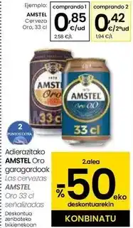Eroski Amstel - cerveza oro oferta