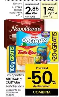 Eroski Cuétara - galleta napolitana oferta