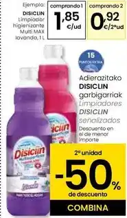 Eroski Disiclin - limpiador higienizante multi max lavanda oferta
