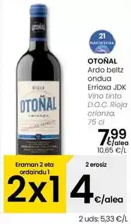 Eroski Otoñal - vino tinto d.o.c. rioja crianza oferta