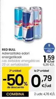Eroski Red bull - bebidas energéticas oferta
