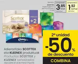 Eroski Scottex - papel higiénico dermo cuidado oferta