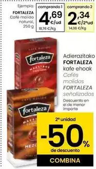 Eroski Fortaleza - café molido natural oferta