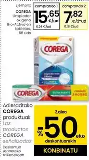 Eroski Corega - limpiador oxigeno bio-activo en tabletas oferta
