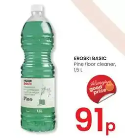 Eroski Eroski basic - pine floor cleaner, 1,5 l oferta