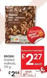 Eroski Eroski - shelled walnuts, 175 g oferta