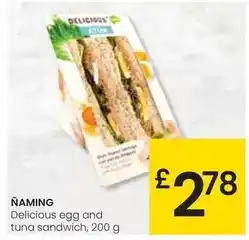 Eroski Ñaming - delicious egg and tuna sandwich, 200 g oferta