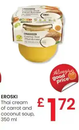 Eroski Eroski - thai cream of carrot and coconut soup oferta