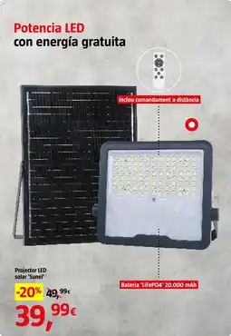 Bauhaus Projector LED solar 'Sunel' oferta