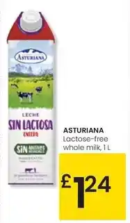 Eroski Asturiana - lactose-free whole milk, 1 l oferta