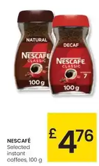 Eroski Nescafé - selected instant coffees, 100 g oferta