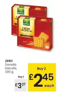 Eroski Gullón - dorada biscuits, 330 g oferta