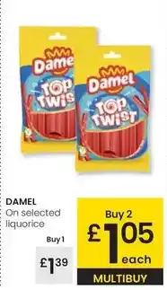 Eroski Damel - on selected liquorice oferta