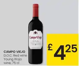 Eroski Campo viejo - d.o.c. red wine young rioja wine oferta