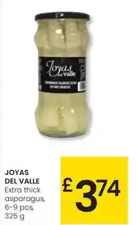 Eroski Joyas del valle - extra thick asparagus oferta