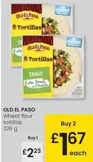 Eroski Old el paso - wheat flour tortillas, 326 g oferta