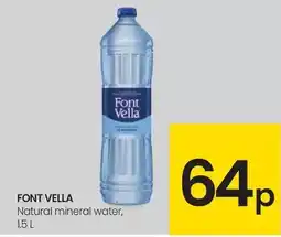 Eroski Font vella - natural mineral water oferta