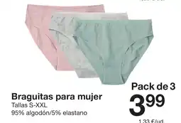 Zeeman Braguitas para mujer oferta