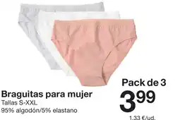 Zeeman Braguitas para mujer oferta