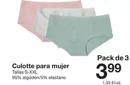 Zeeman Culotte para mujer oferta