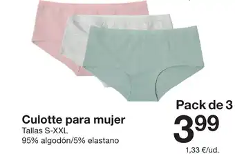 Zeeman Culotte para mujer oferta