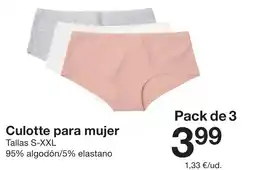 Zeeman Culotte para mujer oferta
