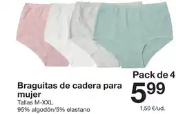 Zeeman Braguitas de cadera para mujer oferta