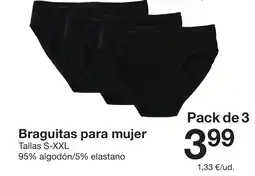 Zeeman Braguitas para mujer oferta
