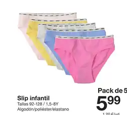 Zeeman Slip infantil oferta