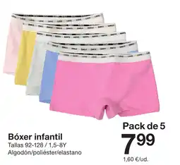 Zeeman Bóxer infantil oferta