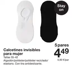 Zeeman Calcetines invisibles para mujer oferta
