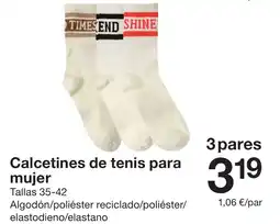 Zeeman Calcetines de tenis para mujer oferta