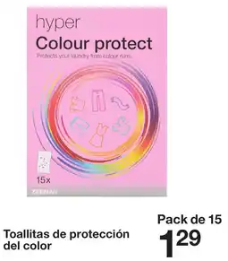 Zeeman Toallitas de protección del color oferta