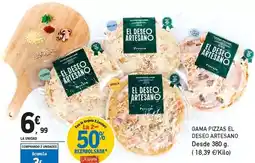 E.Leclerc El deseo artesano - gama pizzas oferta