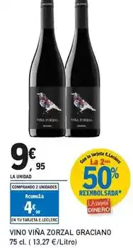 E.Leclerc Viña zorzal - vino graciano oferta