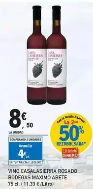E.Leclerc Abete - vino casalasierra rosado bodegas máximo oferta