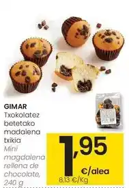 Eroski Gimar - mini magdalena rellena de chocolate oferta