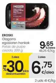 Eroski Eroski - patas de pulpo cocido oferta