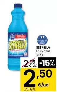 Eroski Estrella - lejia azul, 1,43 l oferta