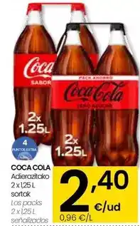 Eroski Coca-cola - los packs senalizados oferta