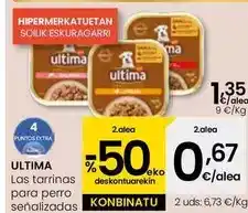 Eroski Ultima - las tarrinas para perro senalizadas oferta