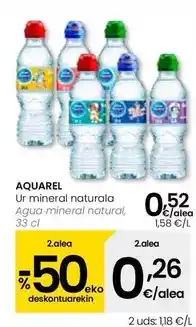 Eroski Aquarel - agua mineral natural oferta