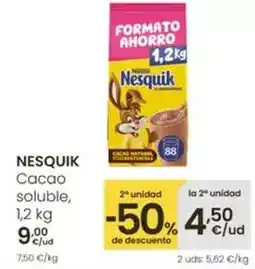 Eroski Nesquik - cacao soluble oferta