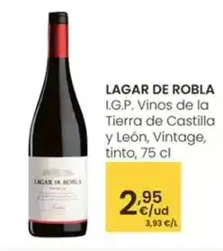 Eroski Lagar de la robla - i.g.p. vinos de la tierra de castilla y león, vintage, tinto oferta