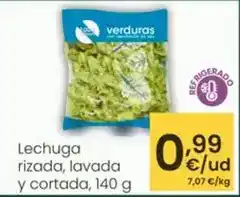 Eroski Lechuga rizada, lavada y cortada oferta