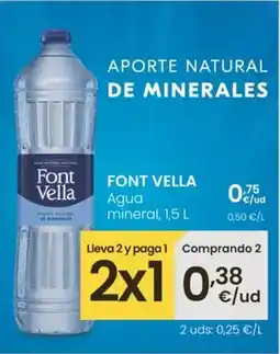 Eroski Font vella - agua mineral oferta