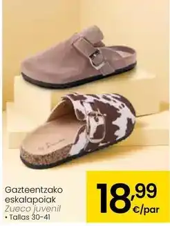 Eroski Zueco juvenil oferta