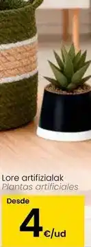 Eroski Plantas artificiales oferta