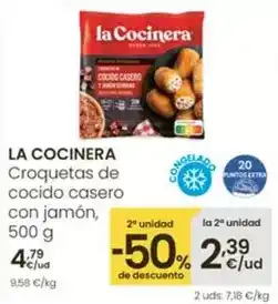 Eroski La cocinera - croquetas de cocido casero con jamon oferta